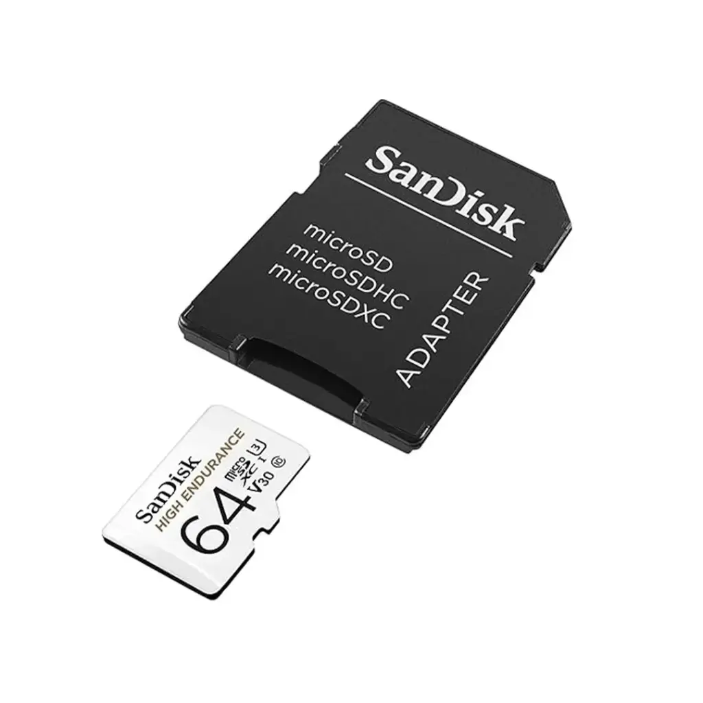 SanDisk 64GB MicroSD High Endurance SD Card with Card Reader