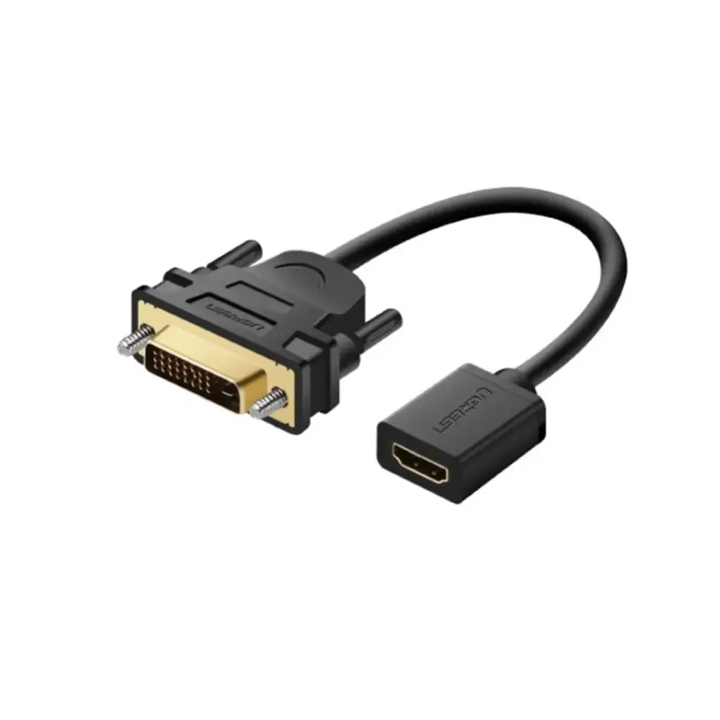 Ugreen - DVI (M) to HDMI (F) 22cm Adapter Cable - 20118 